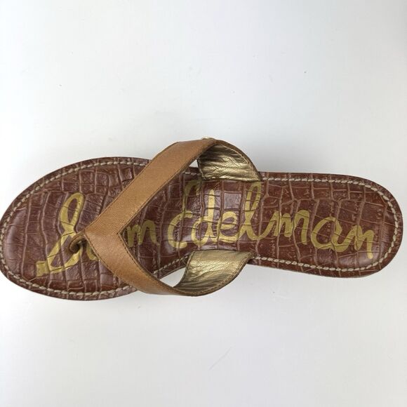 Sam Edelman Cogac Leather Platform Wedge Hippy Boho Cork Sandals, Sz. 7 - Picture 5 of 14